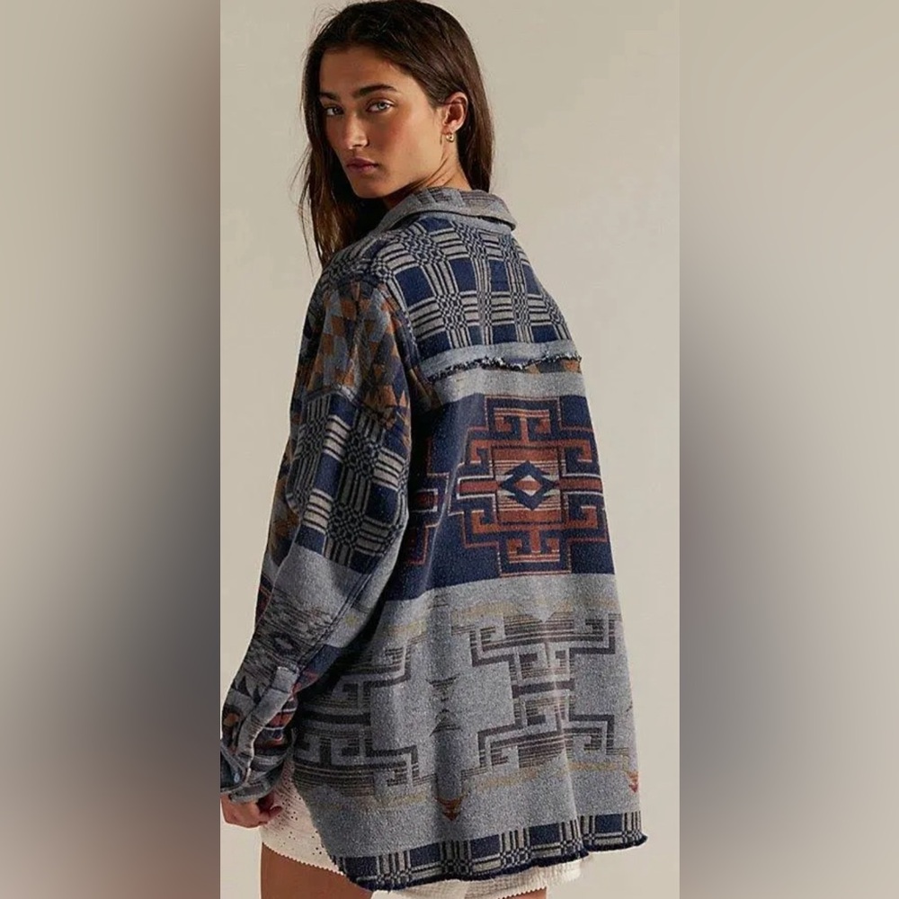 Free People We The Free Arizona Sky Pullover M